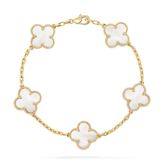 Manse Floralux Clover Bracelet - White